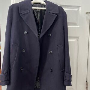 H&M Elegant Black Pea Coat